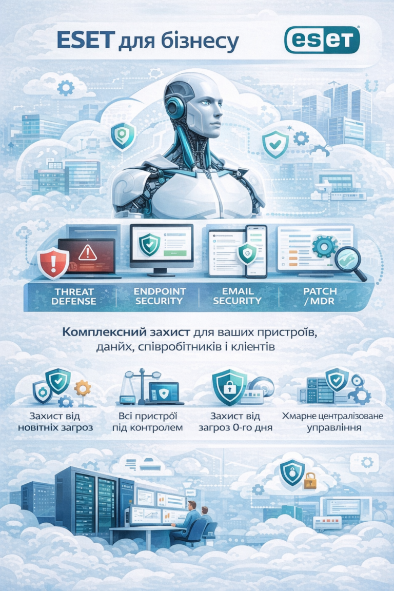 ESET для бізнесу: безпека даних ERP, коли Олена Петрівна не любить сюрпризи