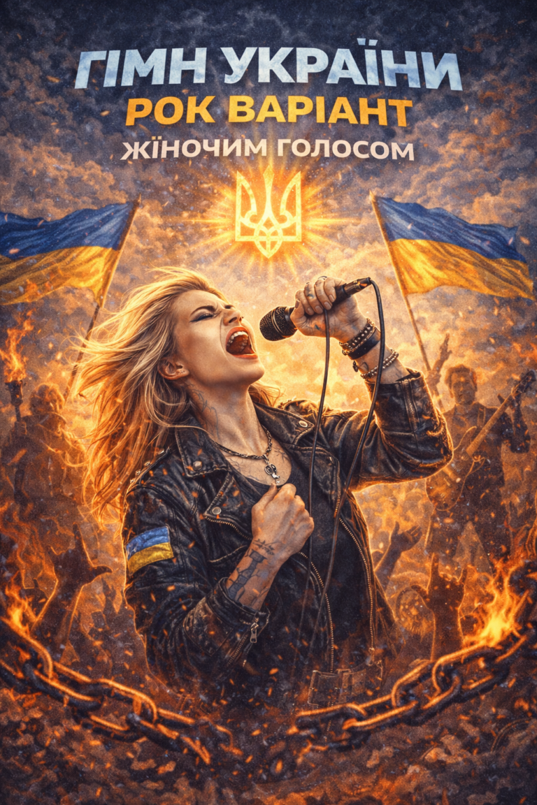 Гімн України (рок, жіночий голос): текст без змін, ERP поруч