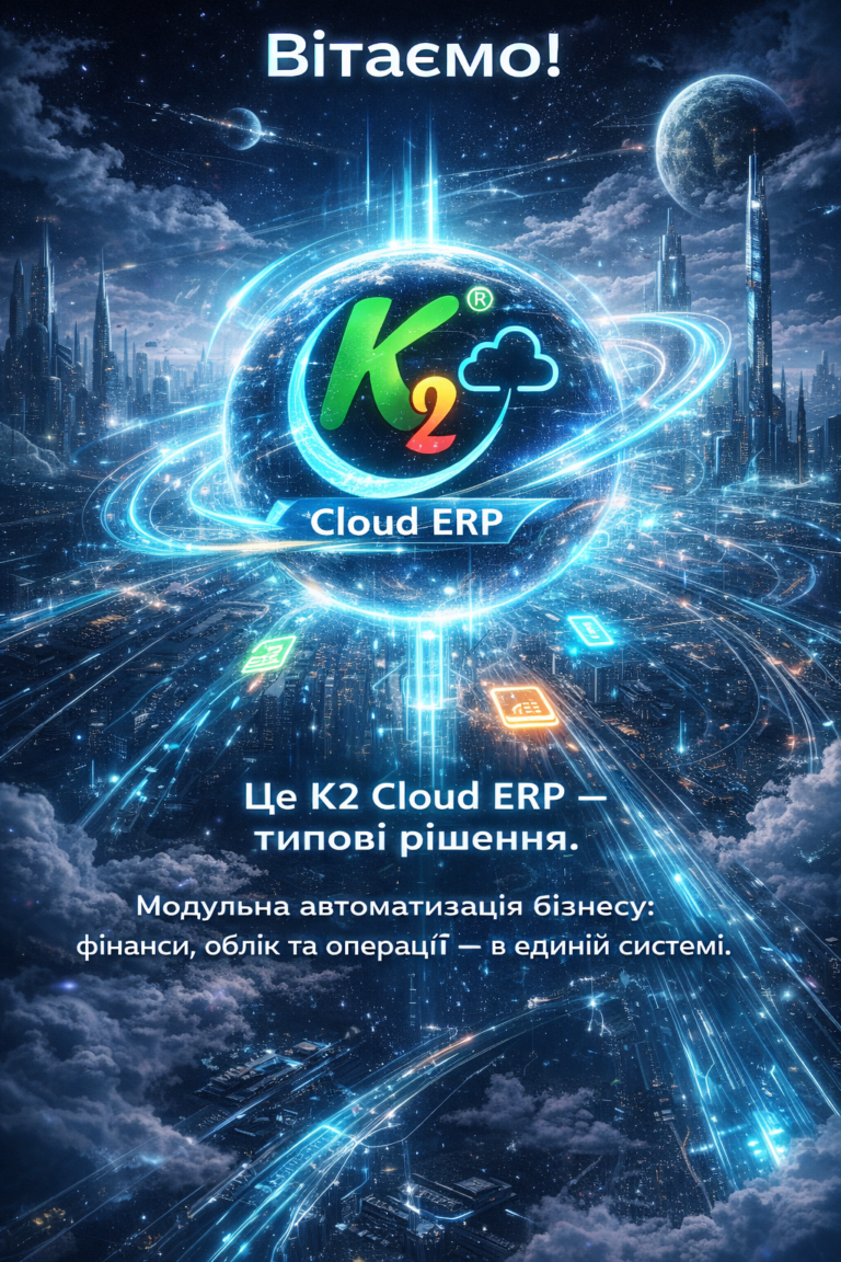 K2 ERP типові рішення: швидкий старт без «тиждень на налаштування 1С»