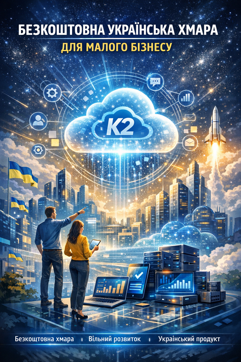 Безкоштовна хмара K2 ERP для МСБ: стартуйте сьогодні, зростайте без «лімітів на користувачів»