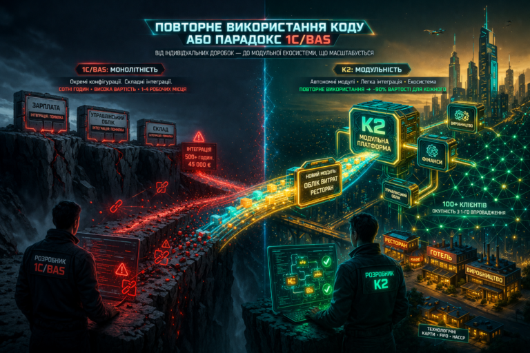 Повторне використання коду: парадox 1С/BAS (або чому «скопіювати» ≠ «масштабувати»)