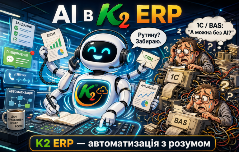 ШІ в K2 ERP: коли облік перестає бути сухим, а бізнес — керованим