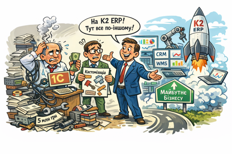 Другий раз платити за «зоопарк» систем? K2 ERP каже: ні