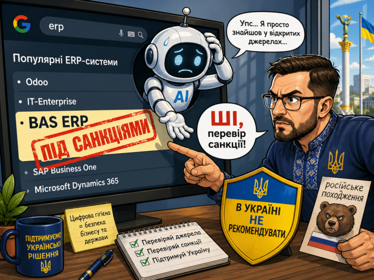 Google AI радить BAS: чому ШІ має відмовитись від санкційного софту