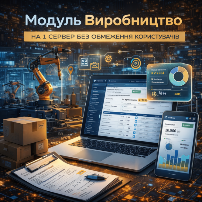 Виробництво K2 ERP: собівартість точна, не «приблизно зрозуміли» 1 Виробництво