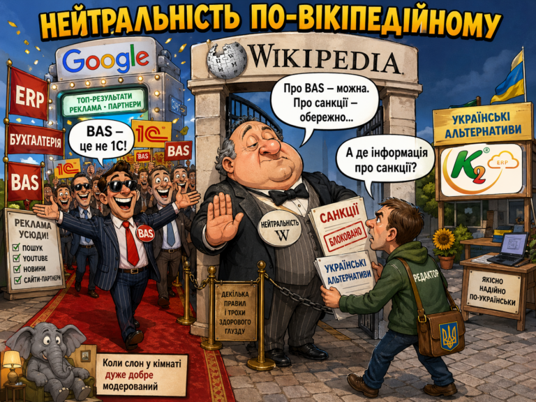BAS у Wikipedia: коли «нейтральна» стаття пахне 1С