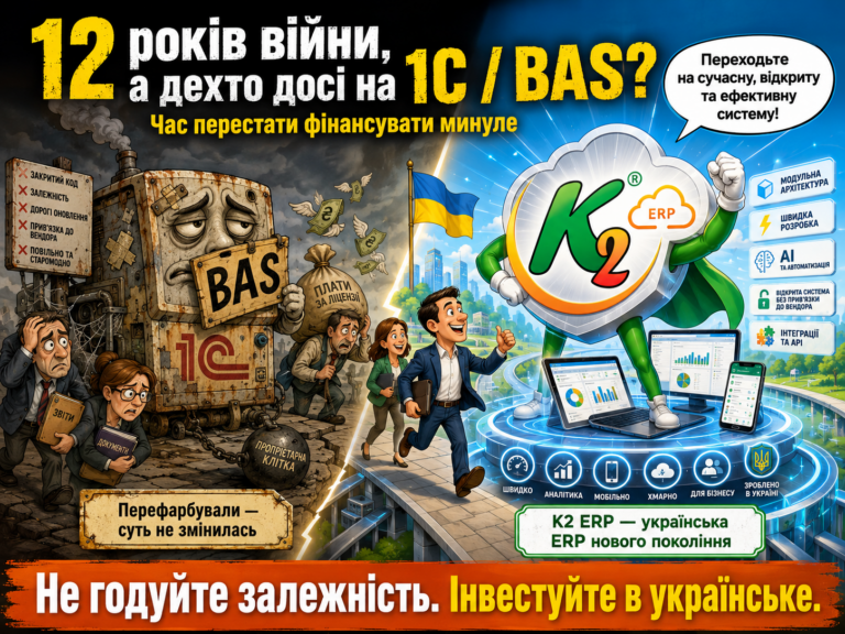 Чому українські ERP не витіснили 1С за 12 років — і що змінилось