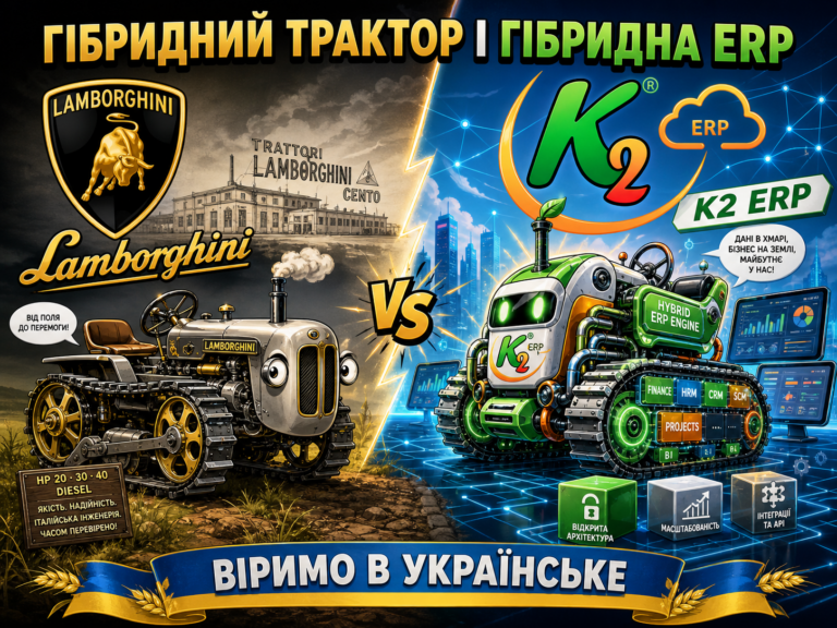 Гібридний трактор Lamborghini і K2 ERP: українська технологія без понтів